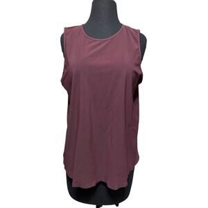 Lululemon open back burgundy tank - size L